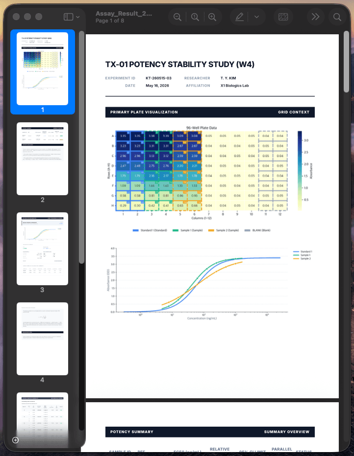 Final Excel/PDF Report